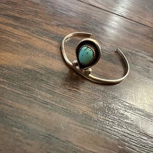 Turquoise Sweater Cuff Bangle